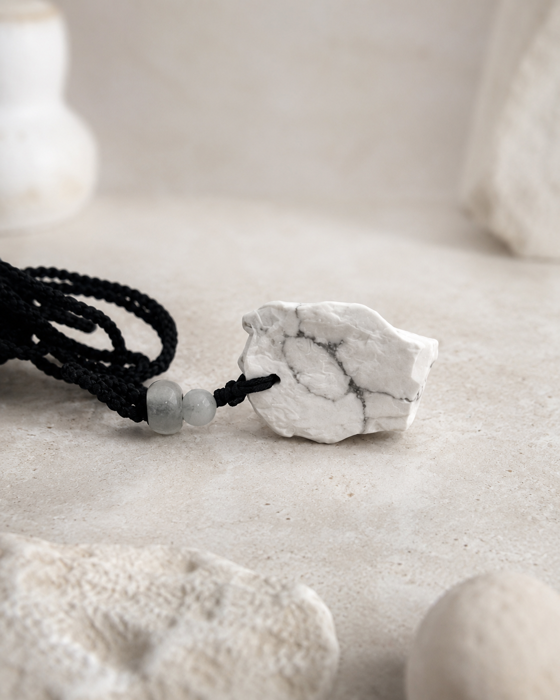 Howlite Crystal Pendant
